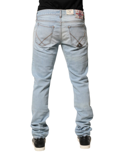 Roy Roger's Light Blue JOSH Slim Fit Mid Waist Men Denim Jeans