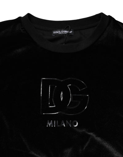 Dolce & Gabbana Black DG Logo Crew Neck Sweatshirt Sweater