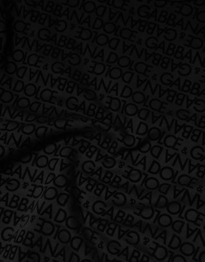 Dolce & Gabbana Black Monogram Crew Neck Sweatshirt Sweater