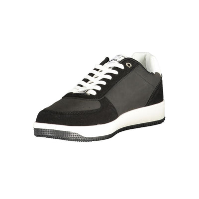 Gas Black Polyurethane Men Sneaker