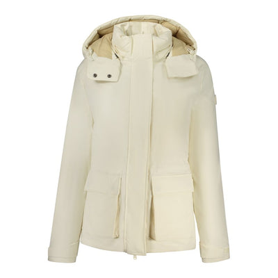 North Sails White Polyester Women Parka Jacket