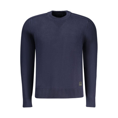 North Sails Blue Cotton Men Sweater