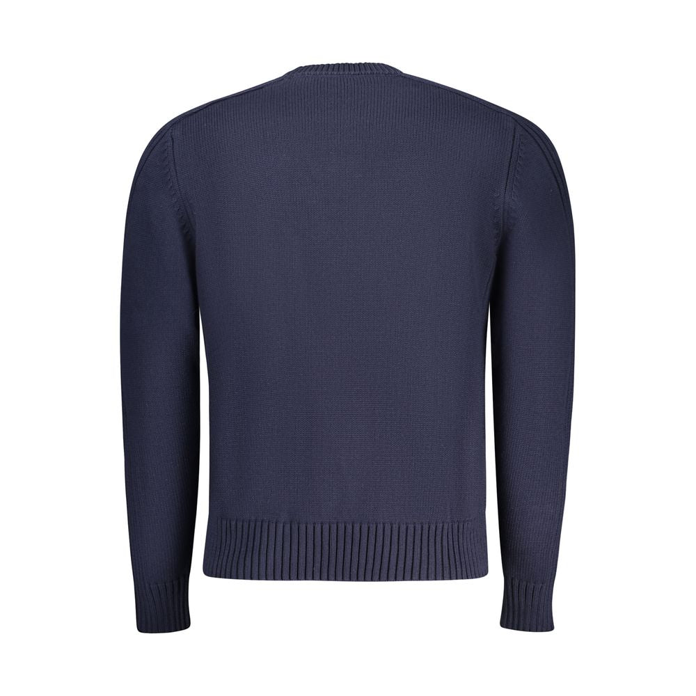 North Sails Blue Cotton Men Sweater