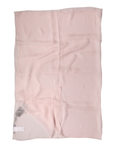 Dolce & Gabbana Light Pink Stole Silk Neck Wrap Shawl  Scarf