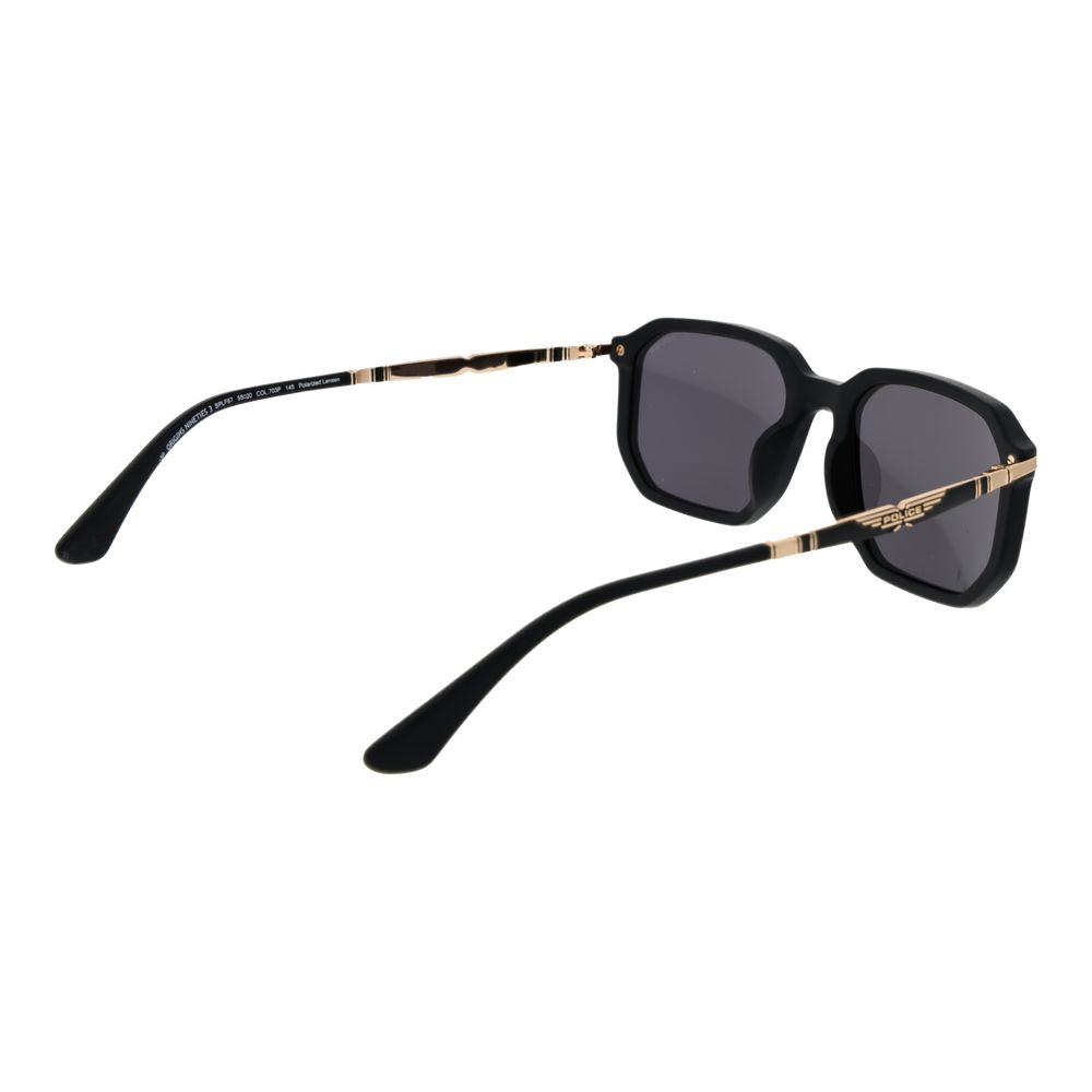 Police Black Metal Sunglasses