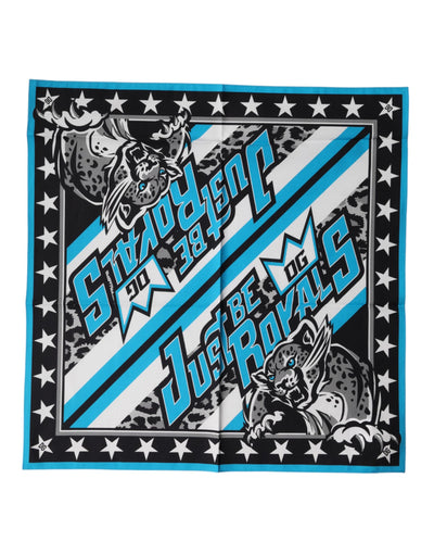 Dolce & Gabbana Multicolor DG Royals Square Foulard 51.5cm x 51cm Scarf