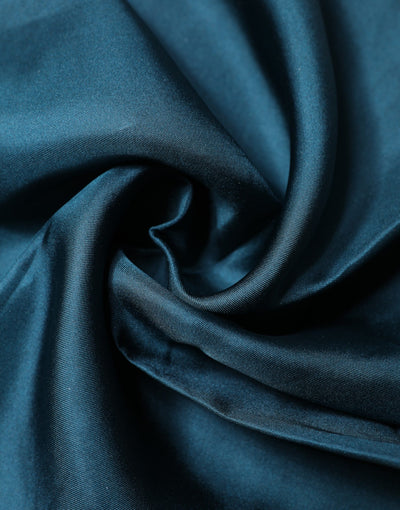 Dolce & Gabbana Blue Silk Square Pocket Handkerchief Scarf