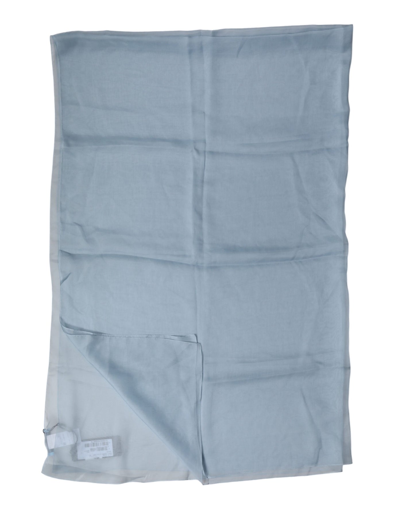 Dolce & Gabbana Light Blue Silk Stole Neck Wrap Shawl 200cm x 130cm Scarf