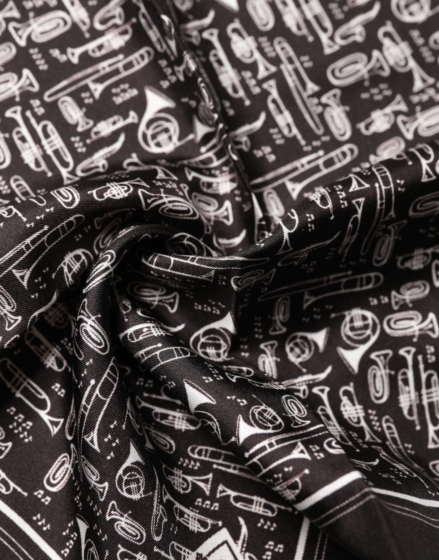 Dolce & Gabbana Brown Jazz Club Square Handkerchief Men 32cm x 31cm Scarf