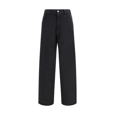 MM6 Black Cotton Athletic Pants