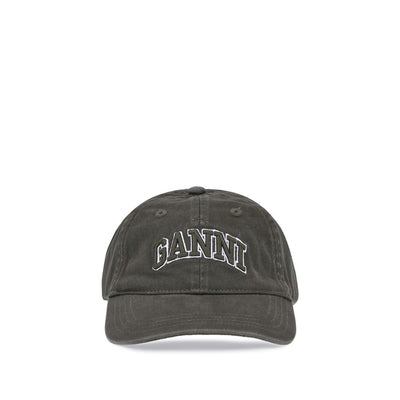 Ganni Bicolor Cotton Cap (Baseball Hat)