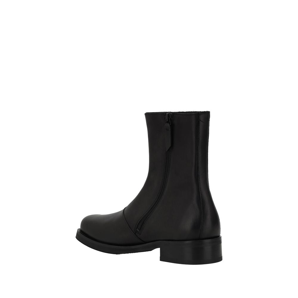 Our Legacy Black Calf Leather Bos Taurus Ankle Boots