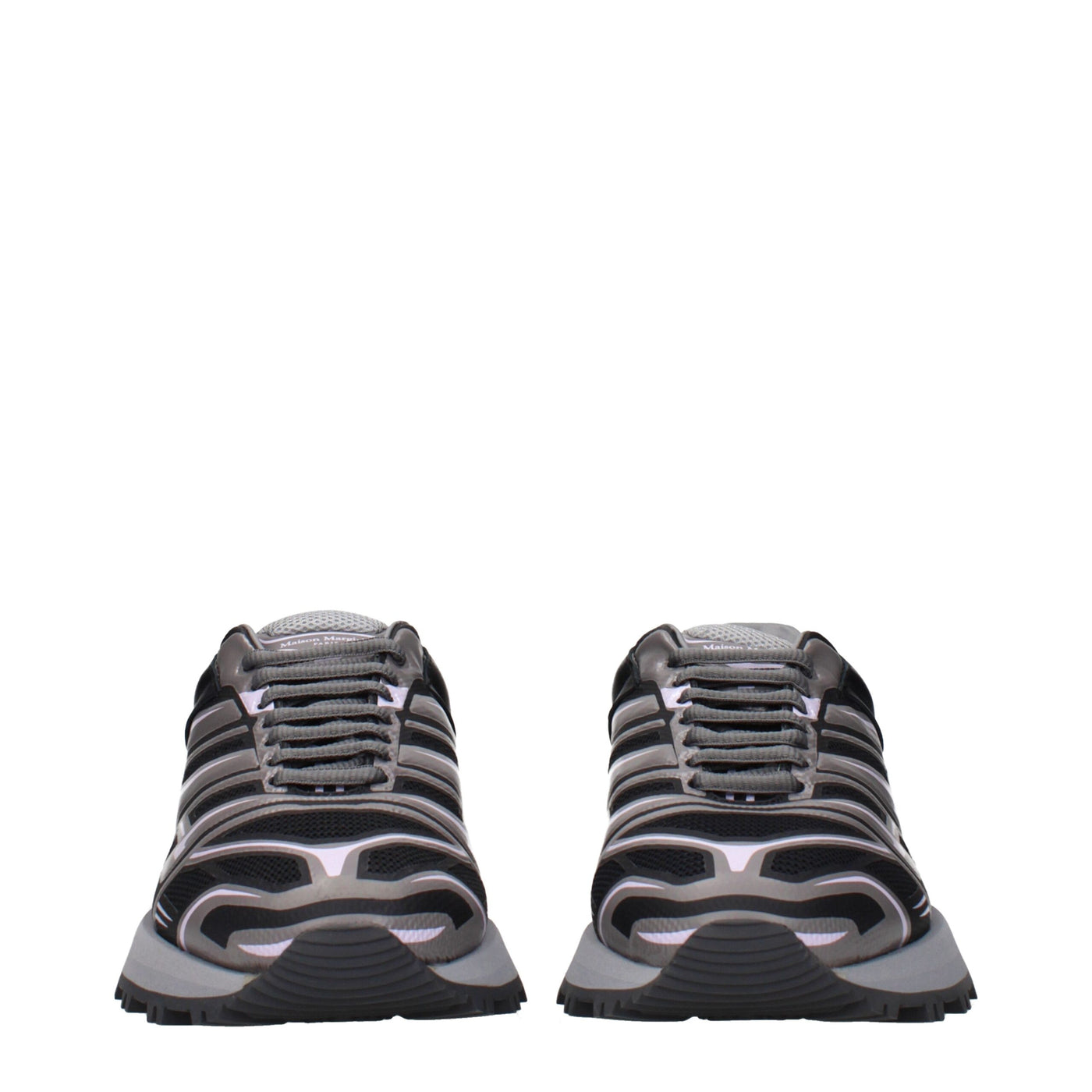 Maison Margiela Black Fabric Athletic Sneakers