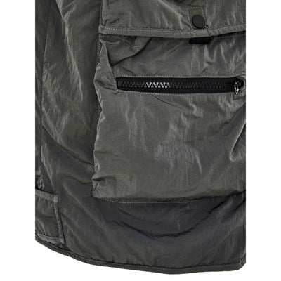 Paul & Shark Gray Polyester Sleveless Jacket