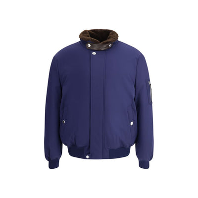 Brunello Cucinelli Blue Polyamide Bomber