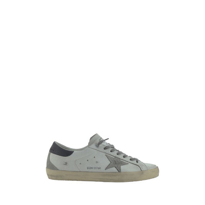 Golden Goose White Calf Leather Bos Taurus Low Top Sneakers