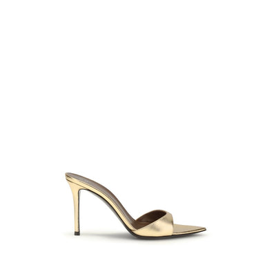 Giuseppe Zanotti Gold Leather Stiletto Heel Sandals