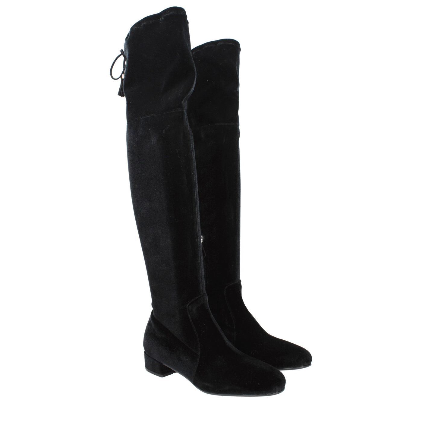 Prada Black Velvet Over The Knee