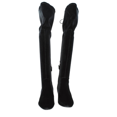 Prada Black Velvet Over The Knee