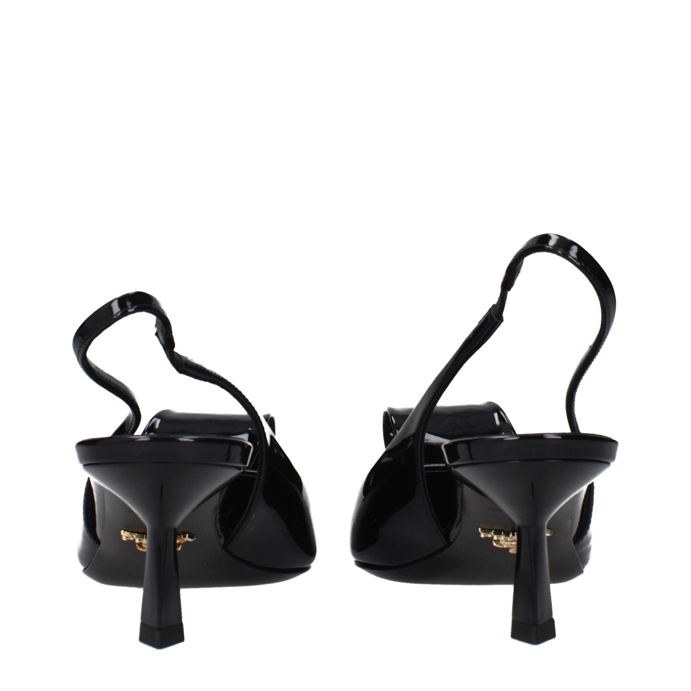 Prada Black Leather Stiletto Heel Sandals