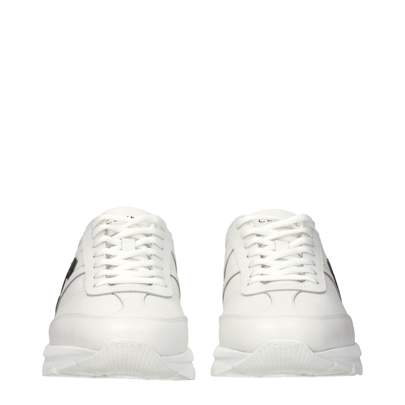 Celine White Leather Athletic Sneakers
