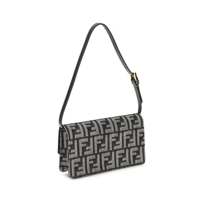 Fendi Blue Cotton Wallet