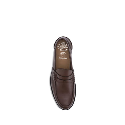 Church's Brown Calf Leather Bos Taurus Slip-On Loafers