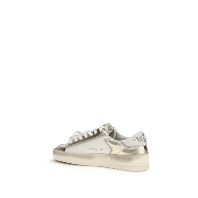 Golden Goose Gold Calf Leather Bos Taurus Low Top Sneakers