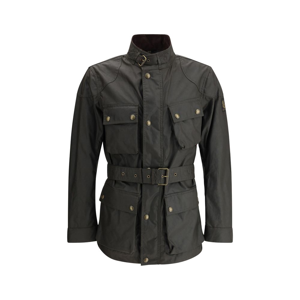 Belstaff Green Cotton Rain Coat