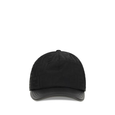Fendi Black Polyamide Cap (Baseball Hat)