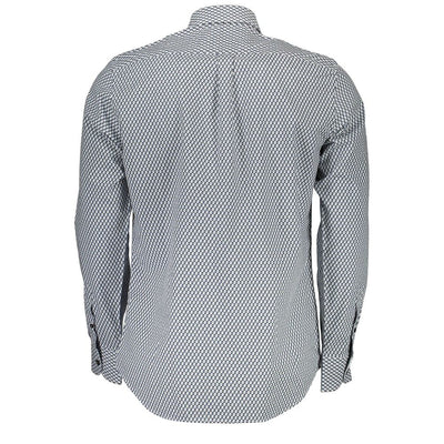 Harmont & Blaine Blue Cotton Pattern Shirt