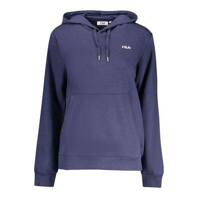 Fila Blue Cotton Women's Hooded Sweatshirt