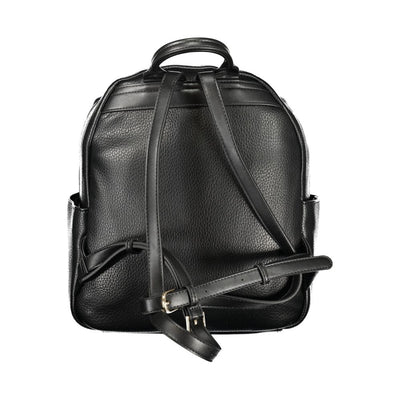 Mario Valentino Black Polyurethane Women Backpack