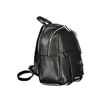 Mario Valentino Black Polyurethane Women Backpack