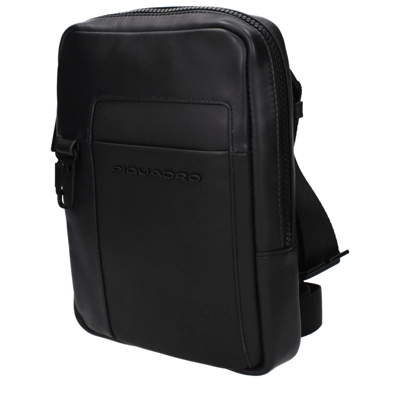 Piquadro Black Leather Crossbody Bag