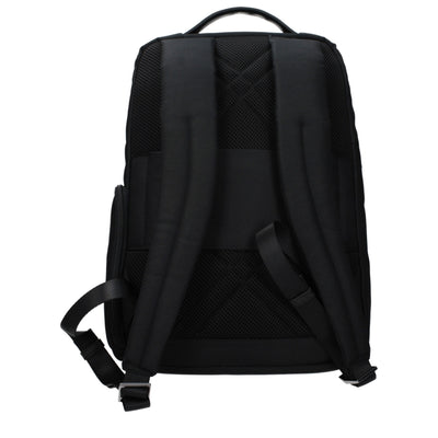 Piquadro Black Fabric Backpack
