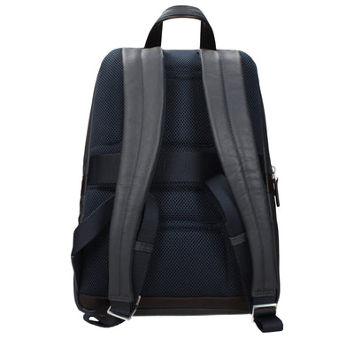 Piquadro Gray Leather Backpack