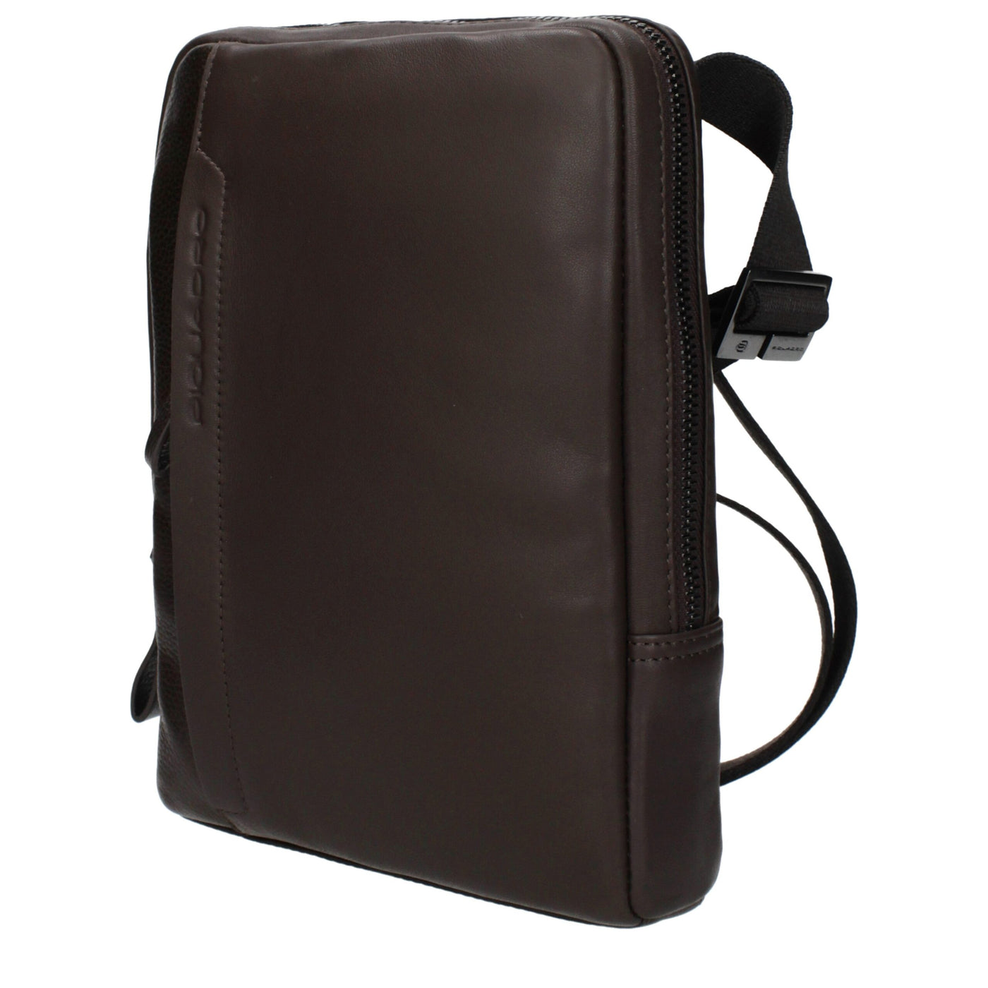Piquadro Brown Leather Crossbody Bag