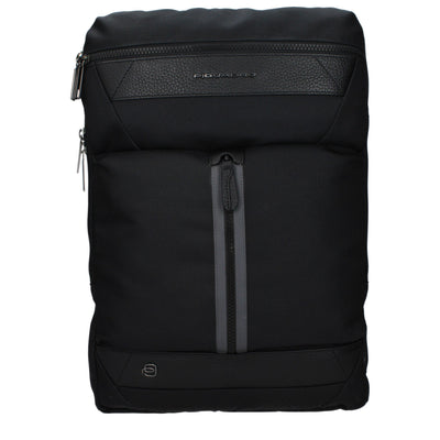 Piquadro Black Fabric Backpack