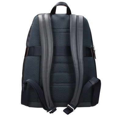 Piquadro Gray Leather Backpack