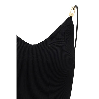 Versace Black Viscose Cocktail Dress