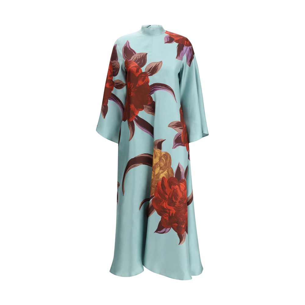 La Double J Multicolor Silk Cocktail Dress