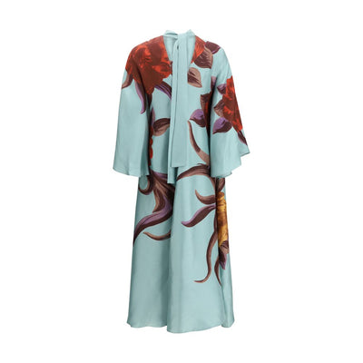 La Double J Multicolor Silk Cocktail Dress