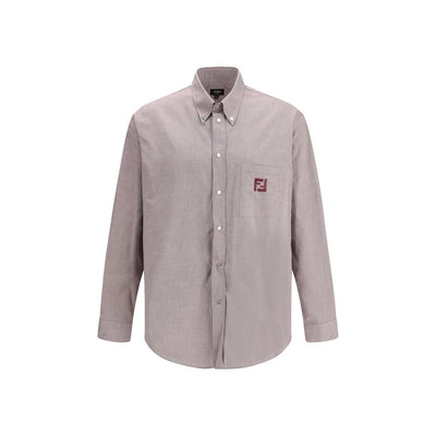 Fendi Bordeaux Cotton Shirt