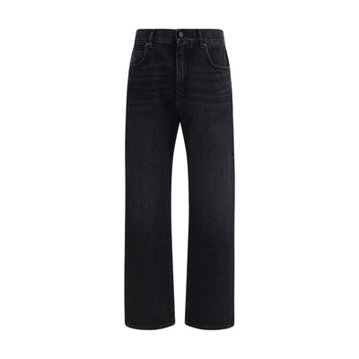 Balmain Black Cotton Jeans Denim