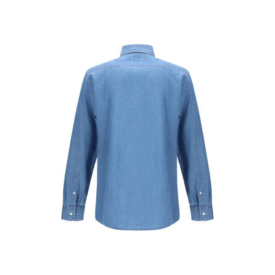 Brunello Cucinelli Blue Denim Shirt