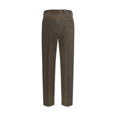 Brioni Bicolor Fleece Wool Casual Pants